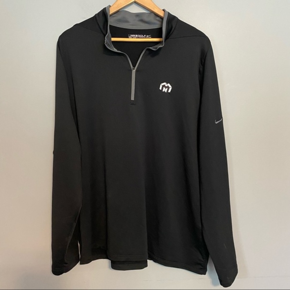 NIKE GOLF dri-fit half zip long sleeve pullover